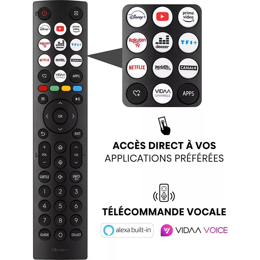 TELEVISEUR HISENSE 85 LED SMART VIDAA UHD 4K