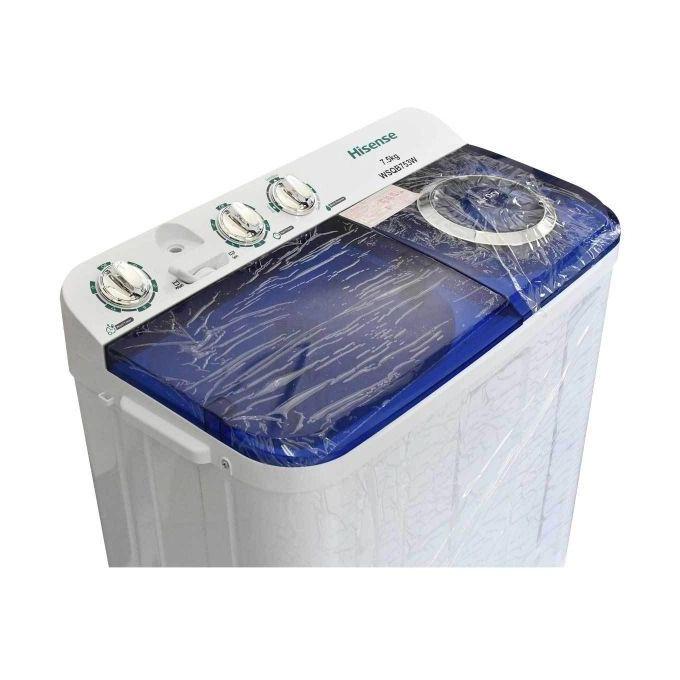 MACHINE A LAVER HISENSE 7KG SEMI AUTOMATIQUE TWINTUB WSQB753W