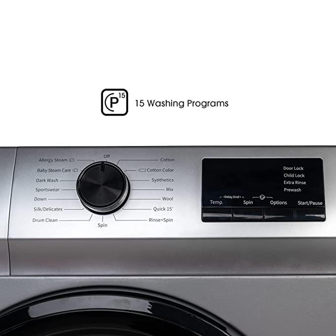MACHINE A LAVER HISENSE 7KG FRONT LOAD GRIS WFVB7012MT