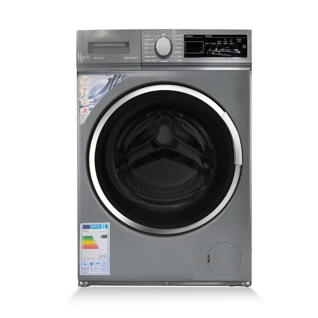 MACHINE A LAVER ROCH 8KG 1200TOUR/MIN A+++ GRIS RWM80SH