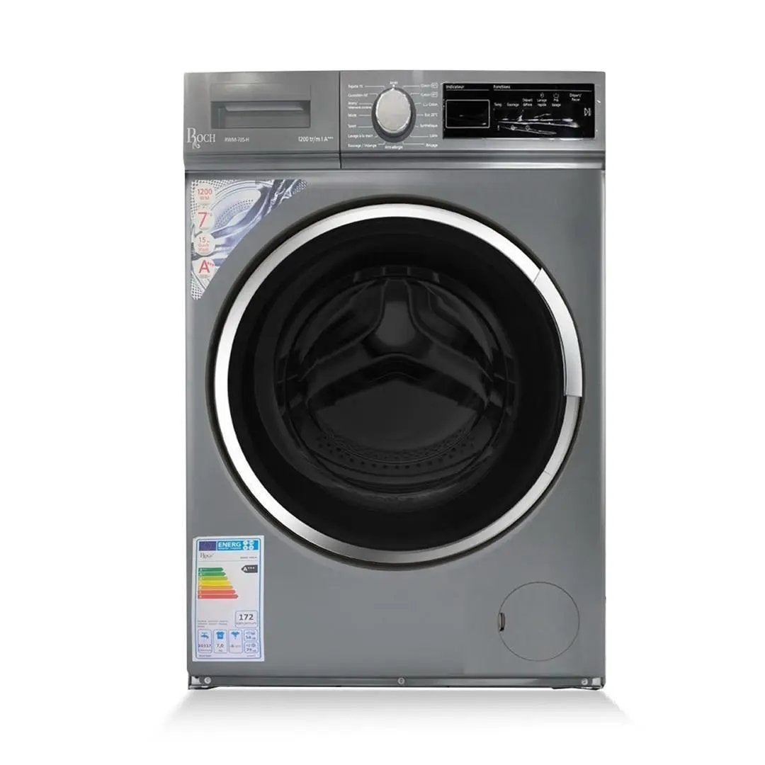 MACHINE A LAVER ROCH 8KG 1200TOUR/MIN A+++ GRIS RWM80SH Kebaelectromenager