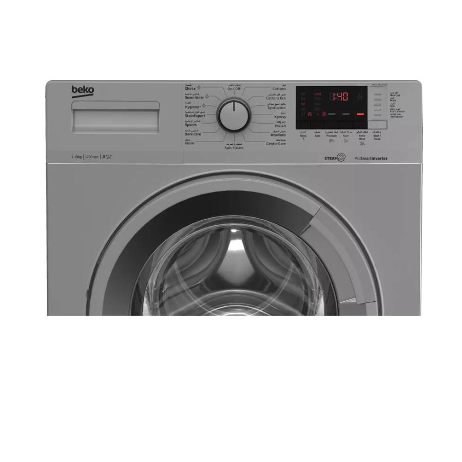 MACHINE A LAVER BEKO 8KG A+++ +VEROUILLAGE ENFANT GRIS WCC8612XSS