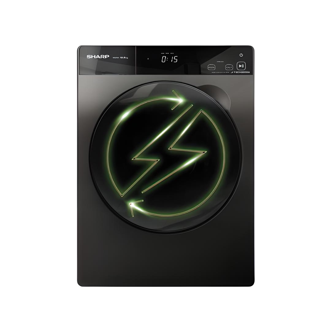 MACHINE A LAVER SHARP 12KG PRO INVERTER GRIS NOIR ESFP1252KJZS