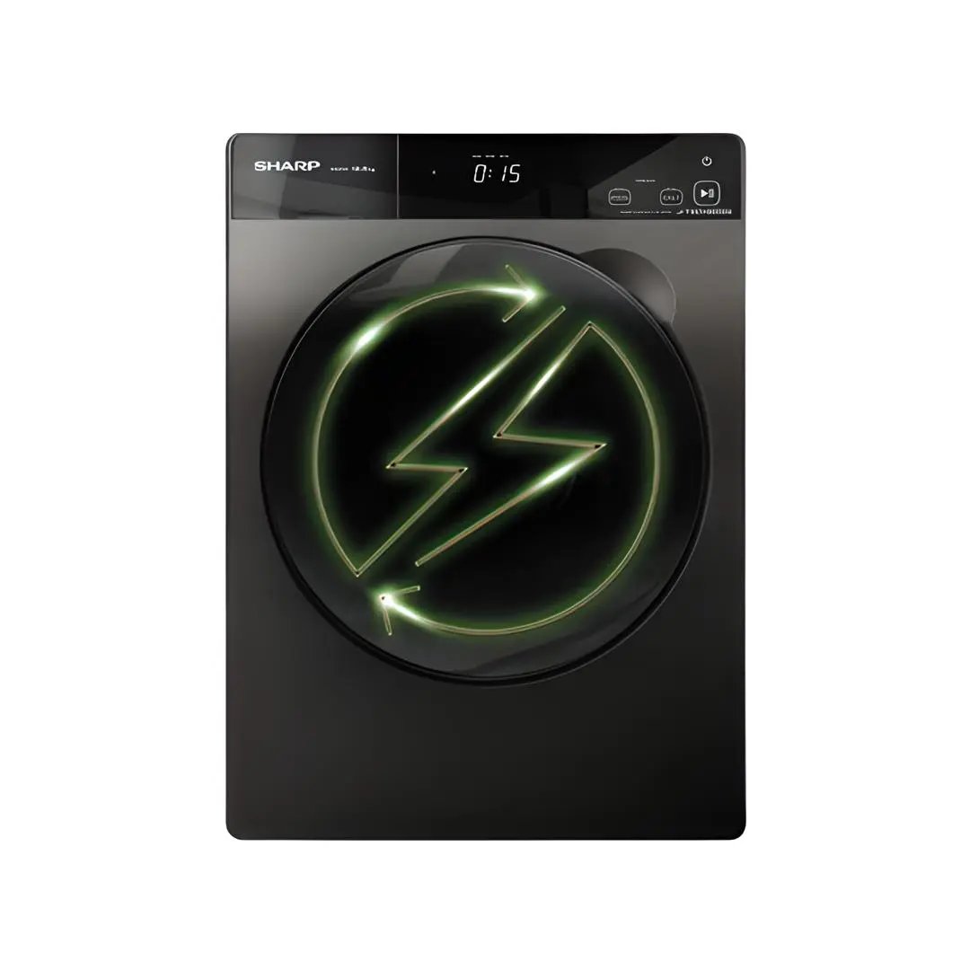 MACHINE A LAVER SHARP 12KG PRO INVERTER GRIS NOIR ESFP1252KJZS Kebaelectromenager