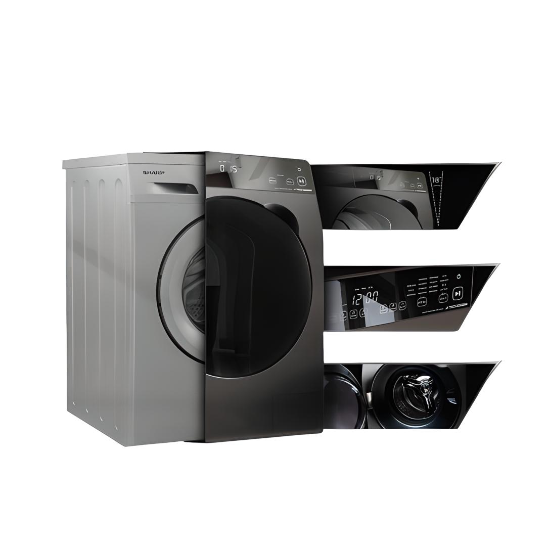 MACHINE A LAVER SHARP 12KG PRO INVERTER GRIS NOIR ESFP1252KJZS