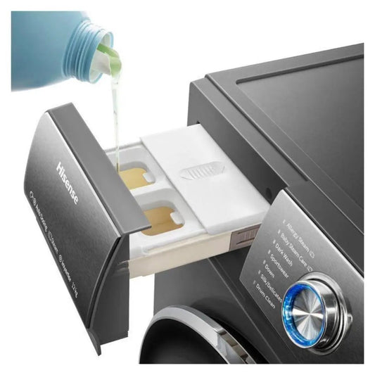 MACHINE A LAVER HISENSE 12KG AVEC 8KG SECHAGE FRONT LOAD GRIS WD5S1245BB Kebaelectromenager