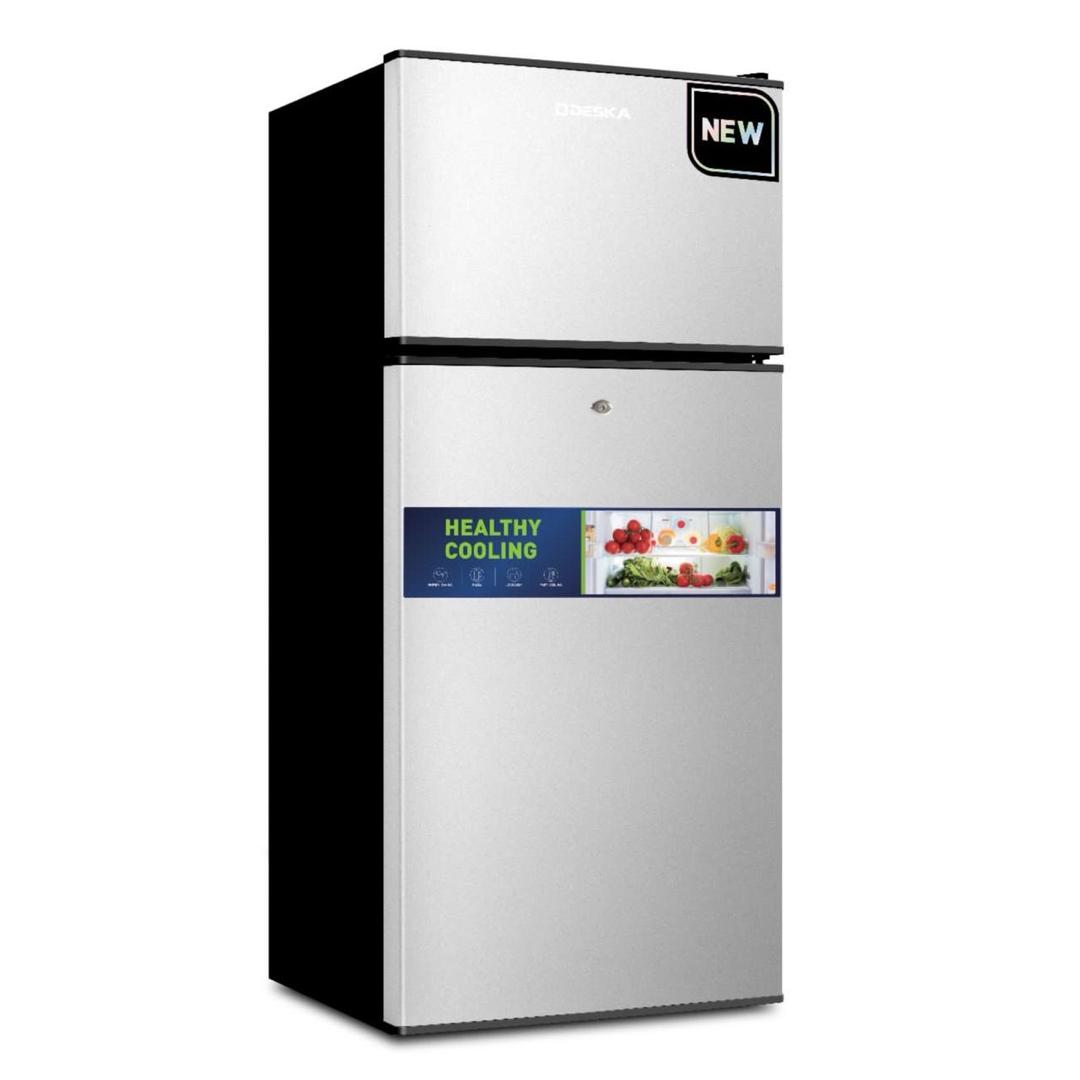 REFRIGERATEUR DESKA BAR 2PORTE NOIR GRIS TM110DK