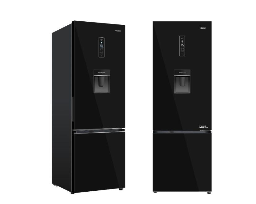 RÉFRIGÉRATEUR HAIER COMBINÉ AVEC FONTAINE NOIR