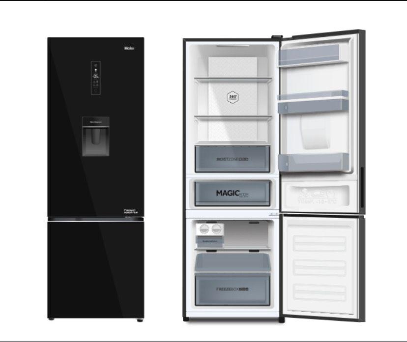 RÉFRIGÉRATEUR HAIER COMBINÉ AVEC FONTAINE NOIR