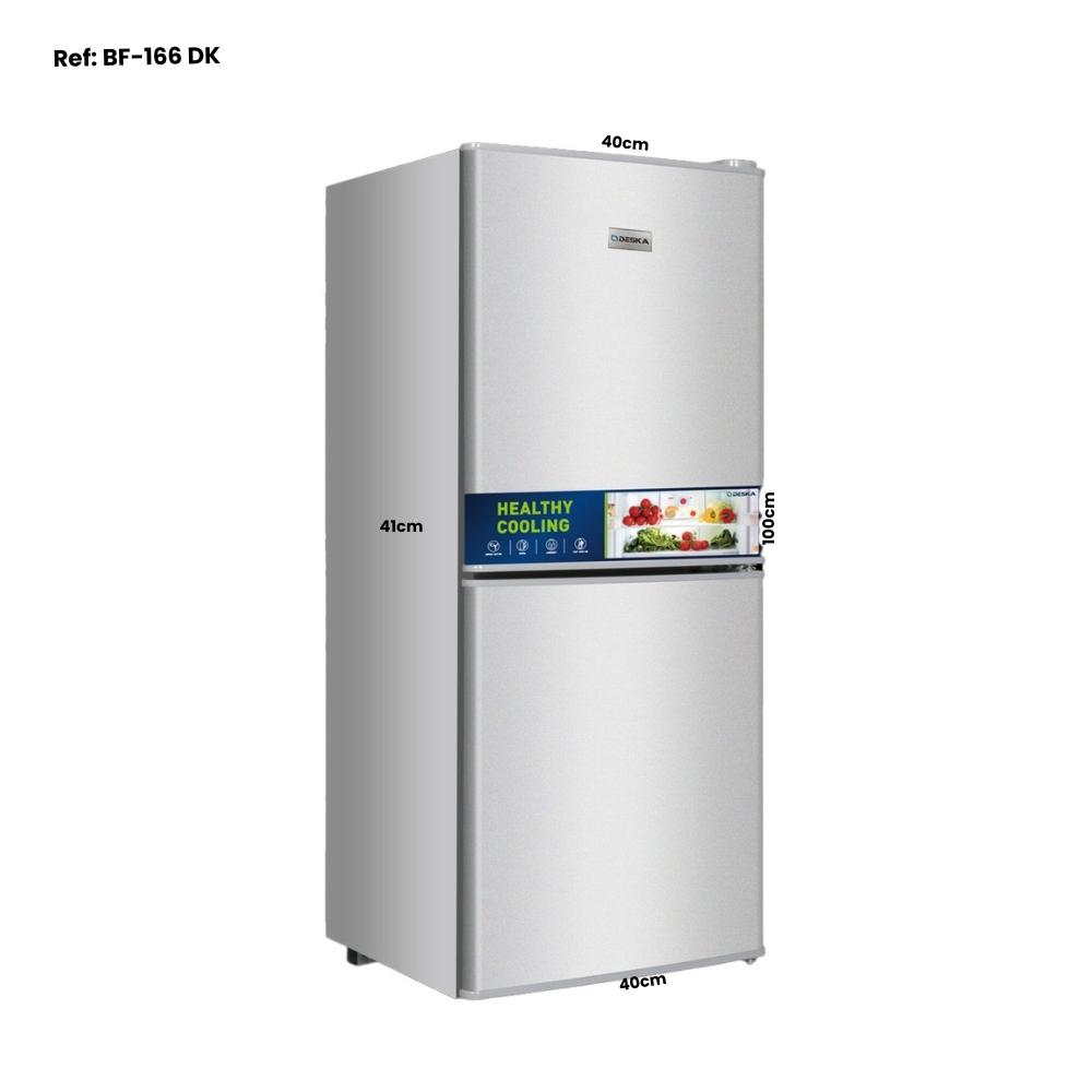 REFRIGERATEUR DESKA COMBINE 2TIROIR PM GRIS BF166DKG