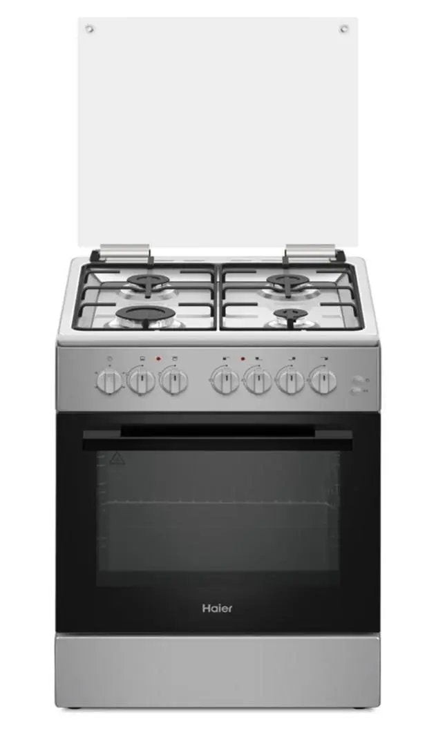 CUISINIERE HAIER HCR 2040 EGS 60×60 4 FEUX GRIS Kebaelectromenager