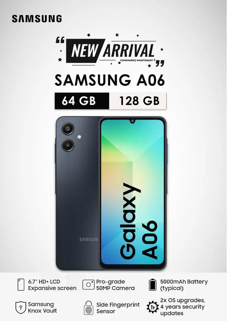 TELEPHONE SAMSUNG A06 128GB Kebaelectromenager