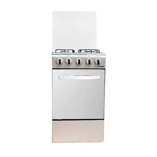 CUISINIERE SMART TECHNOLOGY 4FEUX 50×50 A GAZ INOX STC5050S Kebaelectromenager