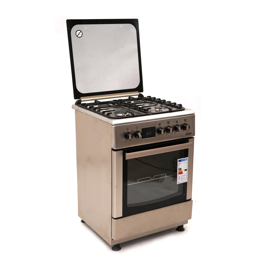 CUISINIERE ASTECH 4FEUX 60×60 FULL OPTION ELECTRIQUE CK65ELCF