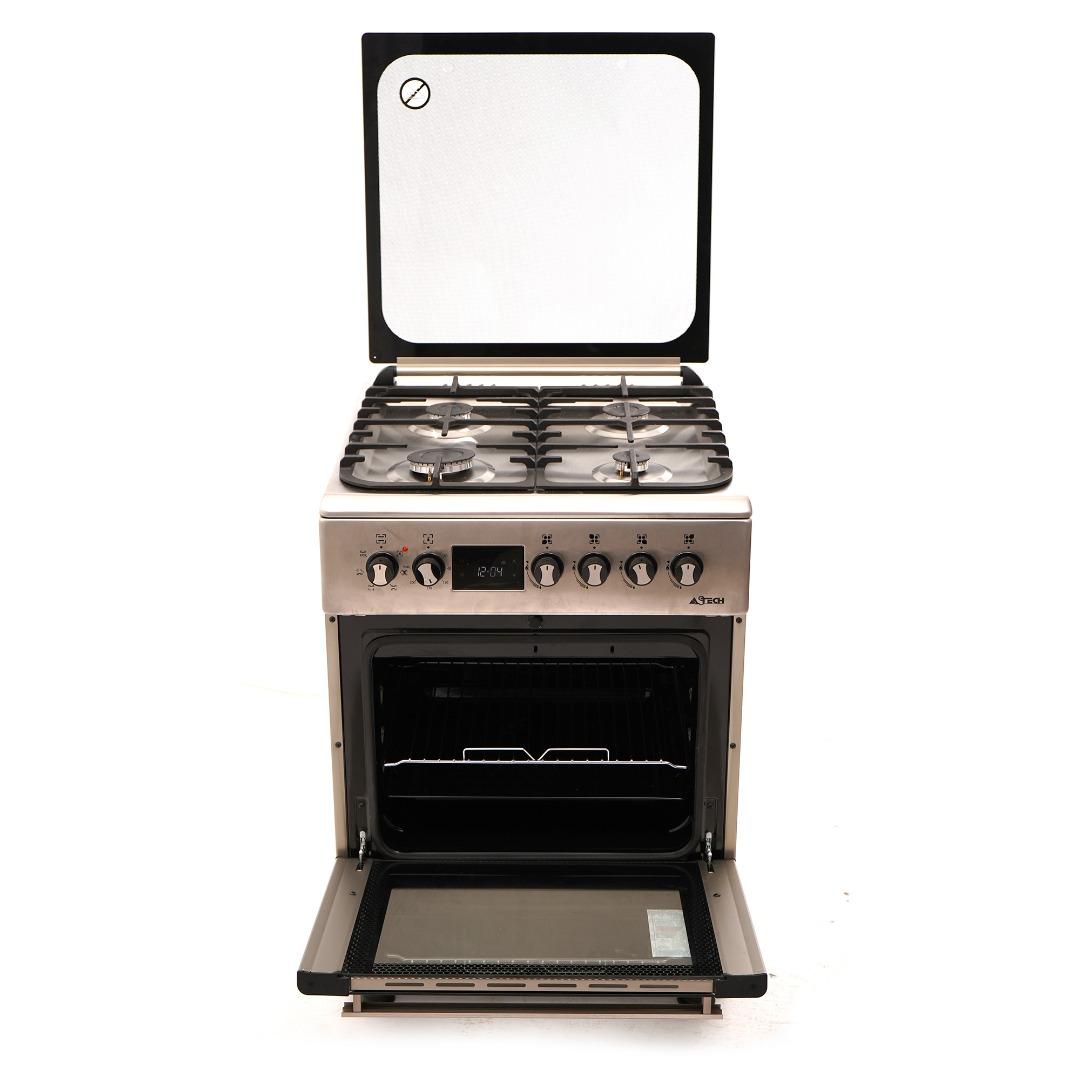 CUISINIERE ASTECH 4FEUX 60×60 FULL OPTION ELECTRIQUE CK65ELCF