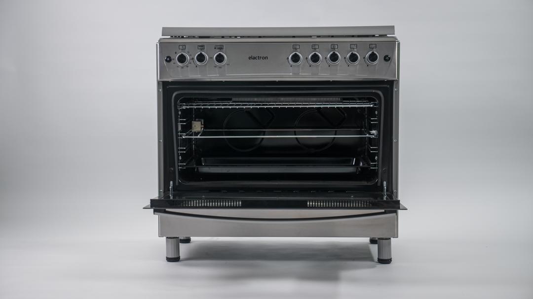 CUISINIERE ELACTRON 5FEUX 90×60 INOX EL6090