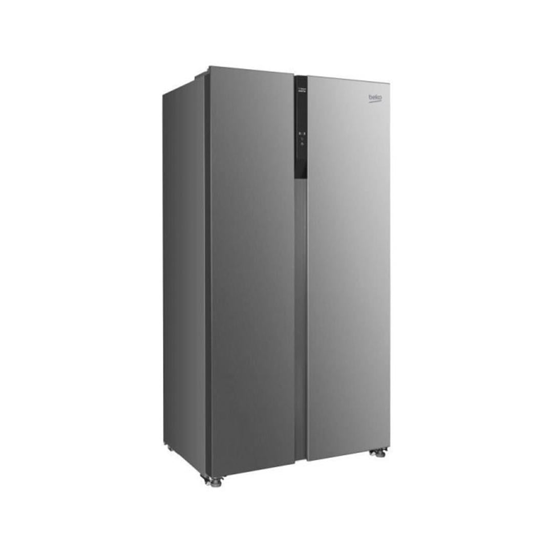 REFRIGERATEUR BEKO 600LITRES SIDE BY SIDE 2 POERTE 90CM LQRGE INOX GN
