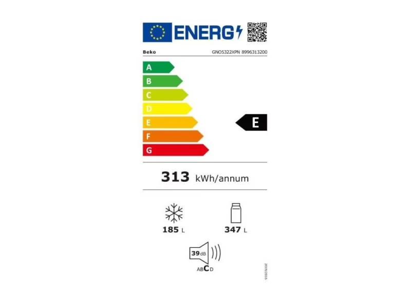 REFRIGERATEUR BEKO 600LITRES SIDE BY SIDE 2 POERTE 90CM LQRGE INOX GN
