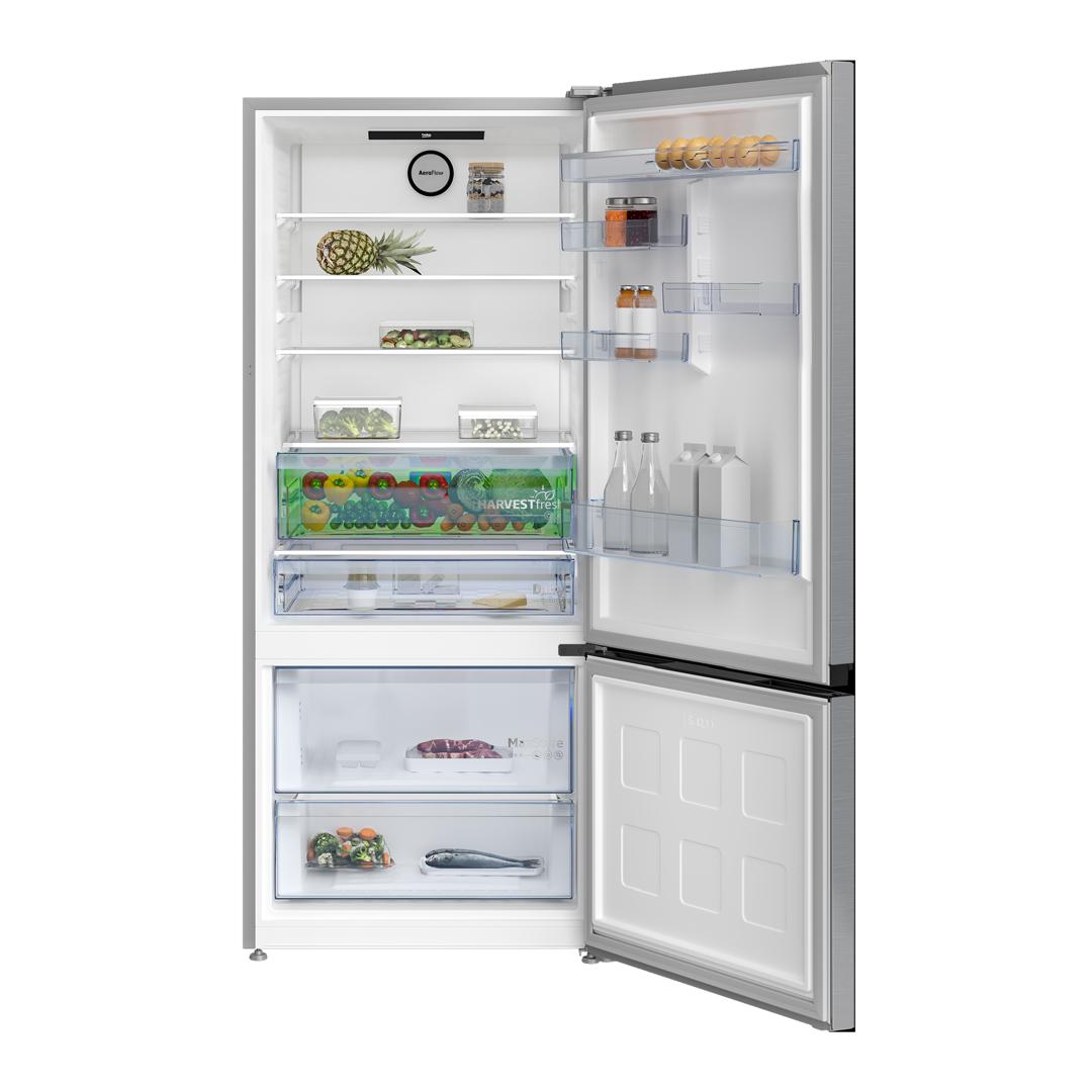 REFRIGERATEUR BEKO COMBINE 2TIROIR 660LITRES INVERTER NOFROST A++GRIS B5RCNE66H