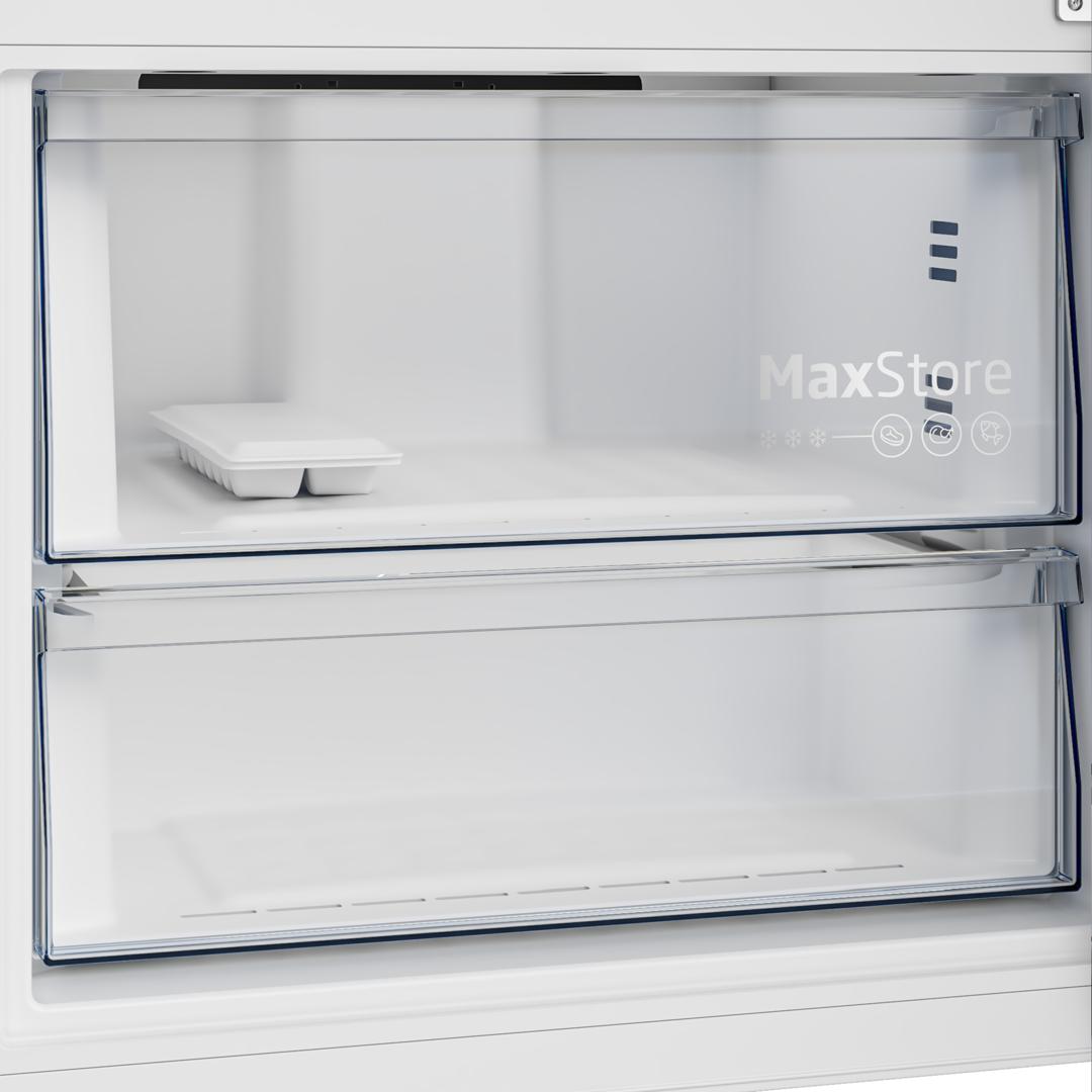 REFRIGERATEUR BEKO COMBINE 2TIROIR 660LITRES INVERTER NOFROST A++GRIS B5RCNE66H