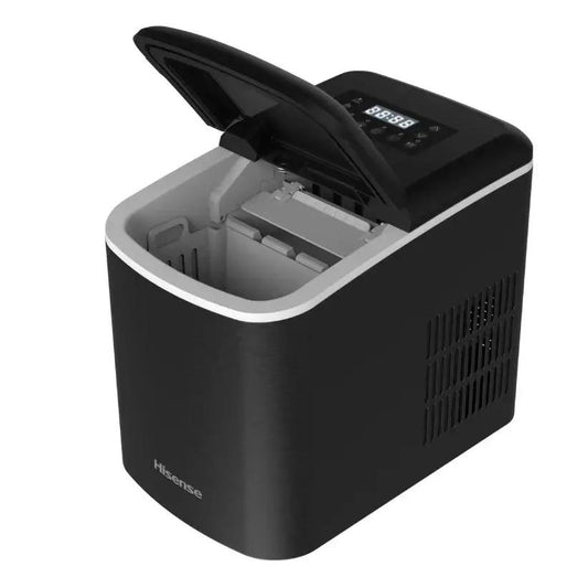 MACHINE A GLACE HISENSE 15KG NOIR INOX ICM1504 Kebaelectromenager