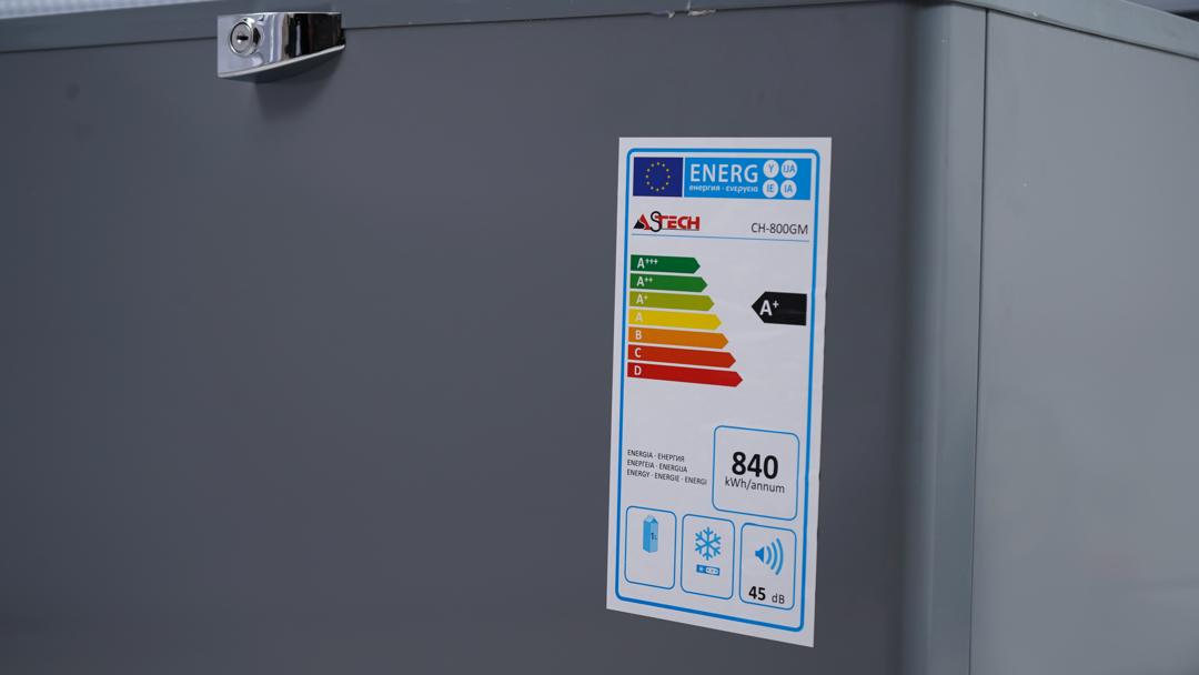 CONGELATEUR ASTECH HORIZONTAL 800LUTRES GRIS CH800GM