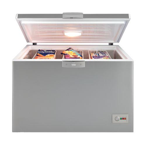 CONGELATEUR BEKO HORIZONTAL 550LITRES AVEC VITRE GRIS CF380ST24