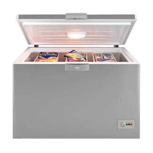 CONGELATEUR BEKO HORIZONTAL 550LITRES AVEC VITRE GRIS CF380ST24 Kebaelectromenager