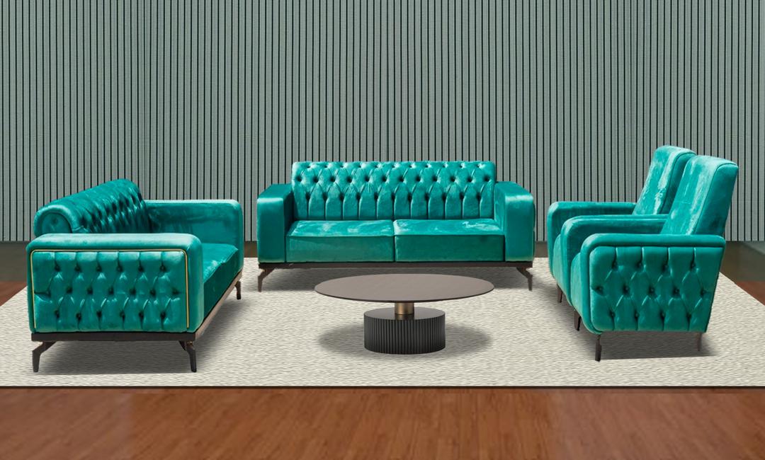 SALON 7PLACES GRIS CLAIR SDM031