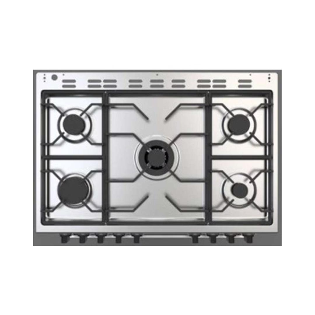 CUISINIERE BEKO 5 FEUX 90X60 A GAZ FULL OPTION VENTILO + FOUR ELECTRIQUE INOX