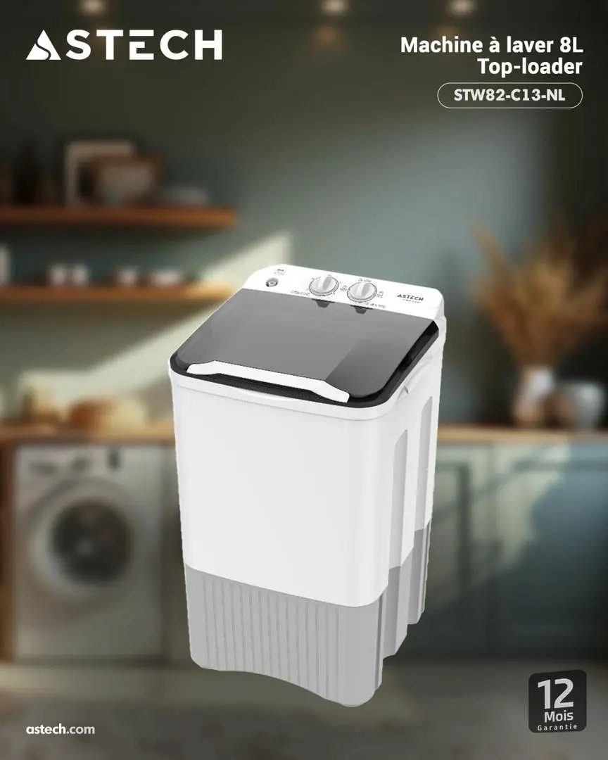 MACHINE À LAVER ASTECH 7KG Kebaelectromenager