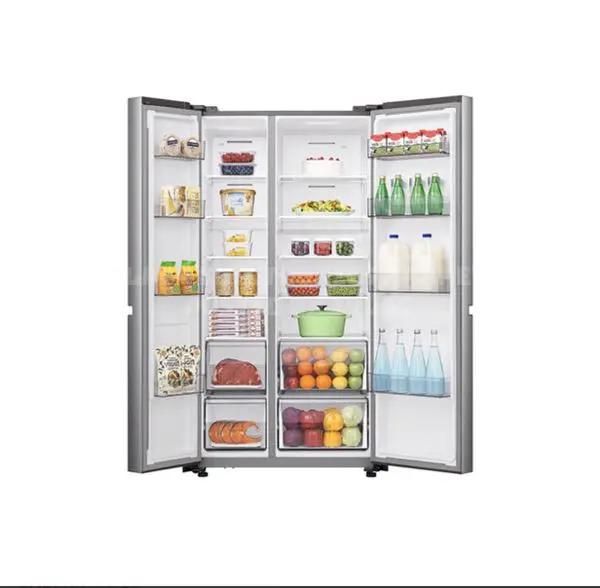 REFRIGERATEUR HISENSE SIDE BY SIDE 2PORTES 668LITRES INVERTER GRIS RS87WS Kebaelectromenager