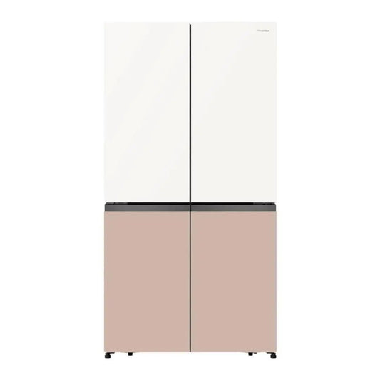 REFRIGERATEUR HISENSE SIDE BY SIDE 4PORTES 560LITRES VERRE COLORE RC73WC4SW Kebaelectromenager
