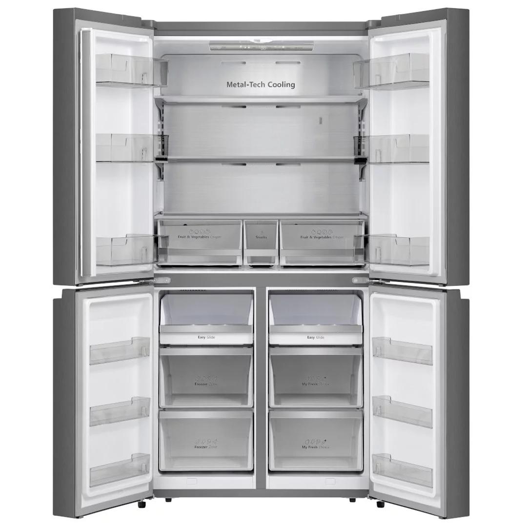 REFRIGERATEUR HISENSE SIDE BY SIDE 4PORTES 560LITRES VERRE COLORE RC73WC4SW
