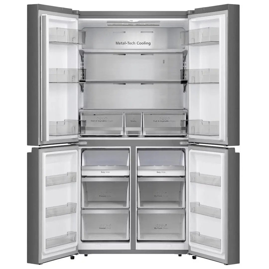 REFRIGERATEUR HISENSE SIDE BY SIDE 4PORTES 560LITRES VERRE COLORE RC73WC4SW Kebaelectromenager