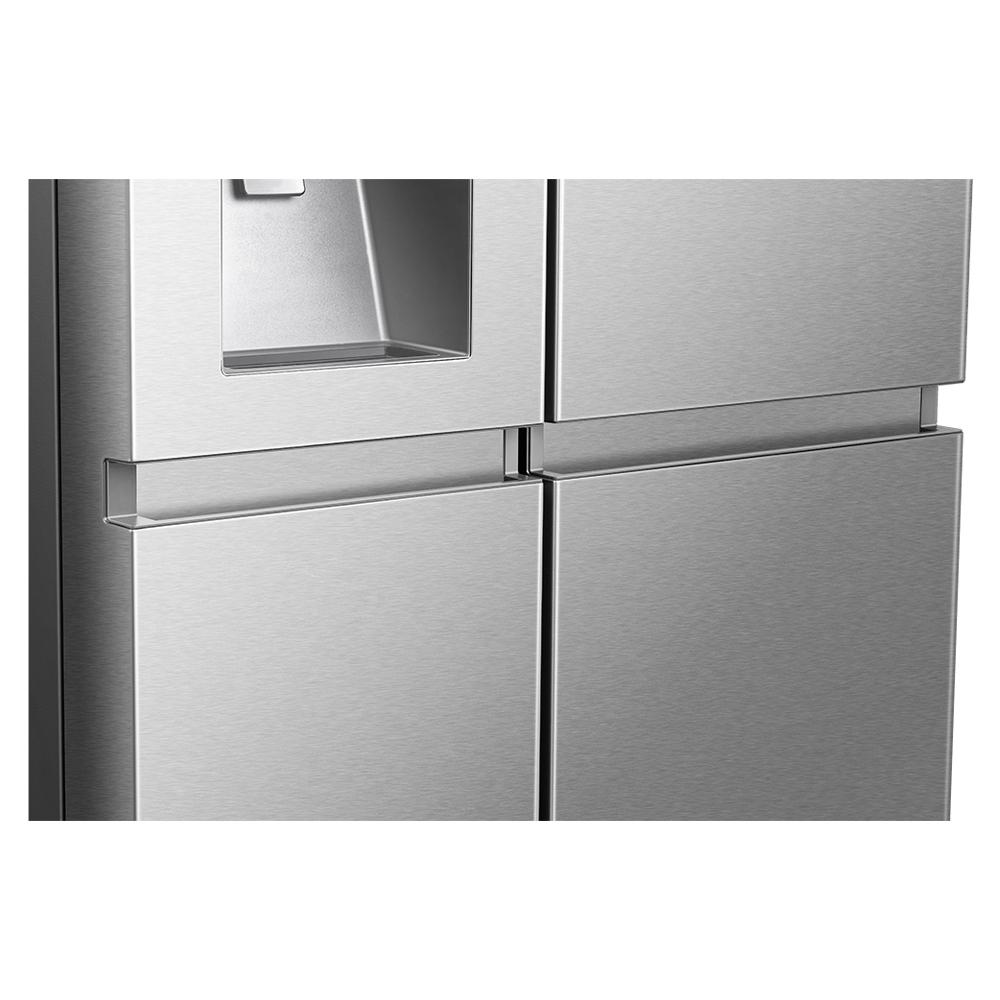 REFRIGERATEUR HISENSE SIDE BY SIDE 4PORTES 628LITRES AVEC FONTAINE INOX INVERTER WIFI RS82WS4SB