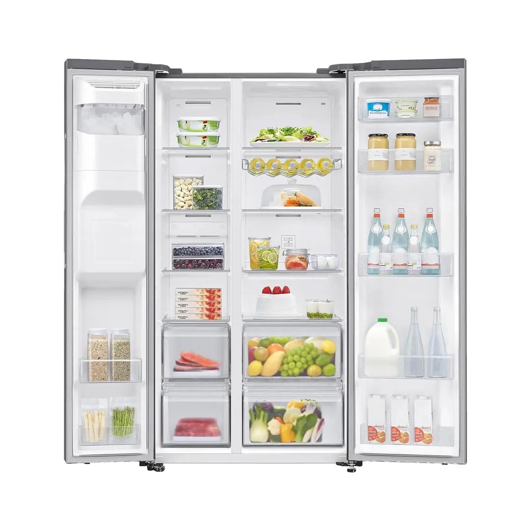 REFRIGERATEUR SAMSUNG SIDE BY SIDE 2PORTES AVEC DIST EAU ET GLACON GRIS RS65DG54R3S9 Kebaelectromenager
