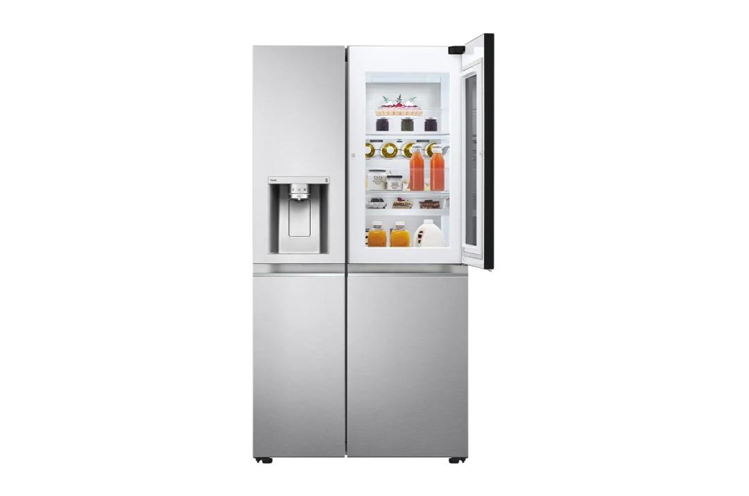 REFRIGERATEUR LG SIDE BY SIDE KNOCK KNOCK AVEC FONTAINE GRIS GCX257CSES
