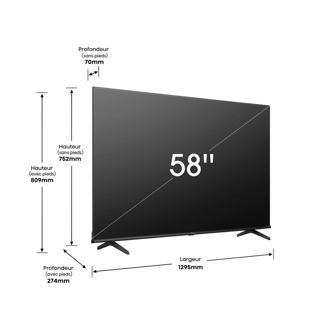 TELEVISEUR HISENSE 58Led
