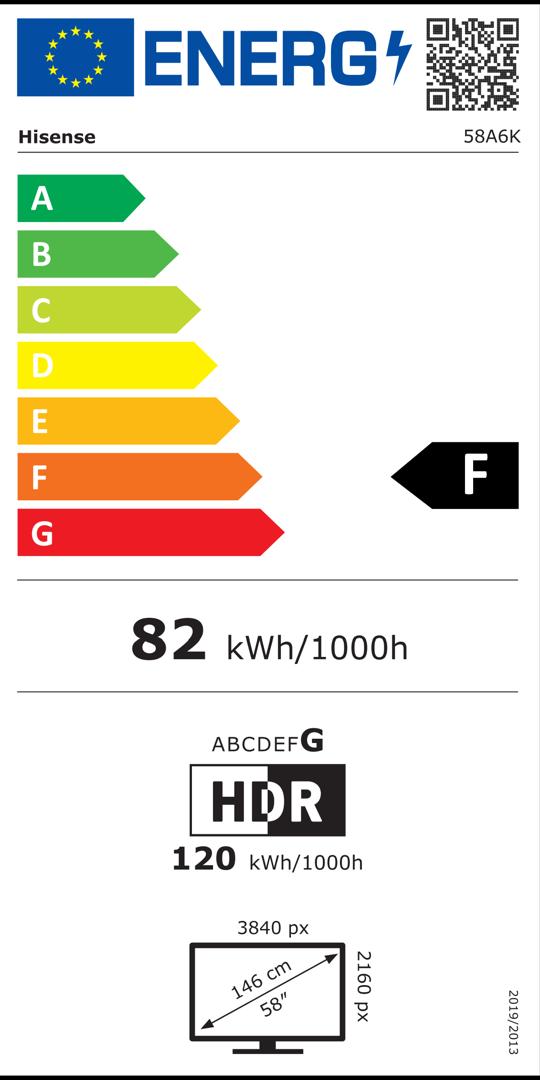 TELEVISEUR HISENSE 58Led
