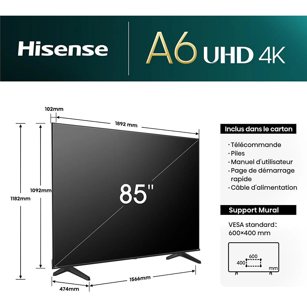 TELEVISEUR HISENSE 85 LED SMART