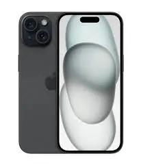 iPhone 15 Plus 256 Go scellé, couleur bleue, vue de face et de dos, sur fond blanc.