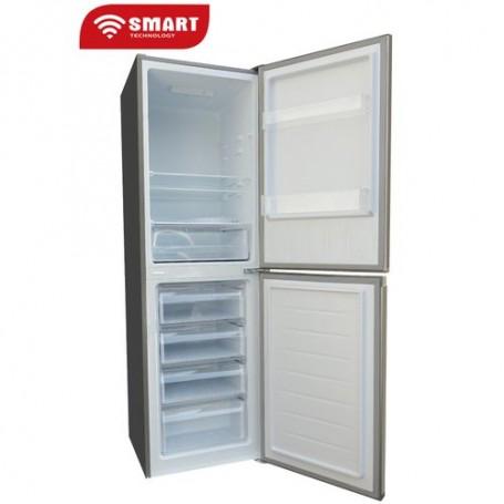 Réfrigérateur combiné Smart Technology 253L – 4 tiroirs, Gris, modèle STCB304M