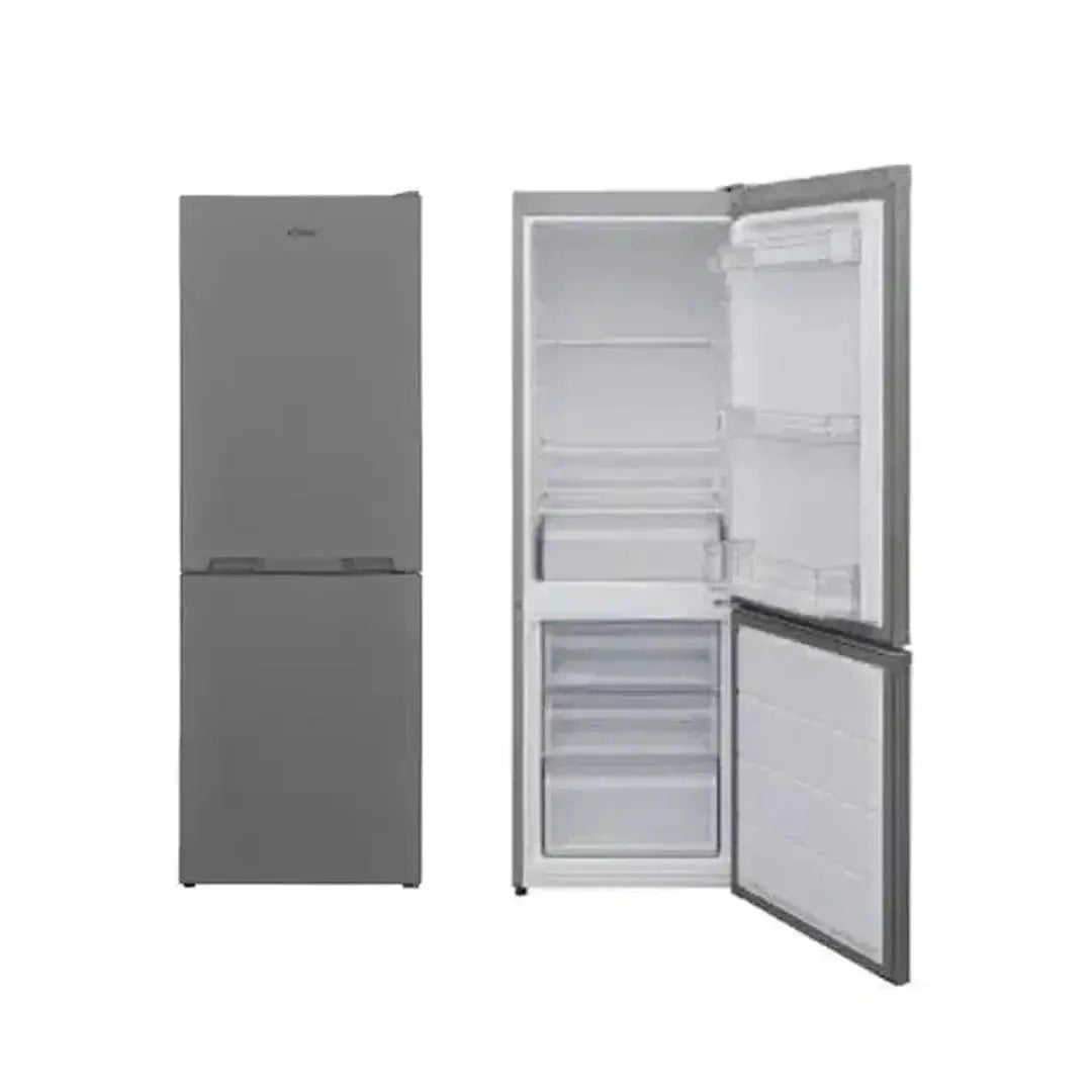 "Réfrigérateur combiné ASTECH ouvert montrant les 3 tiroirs du congélateur"