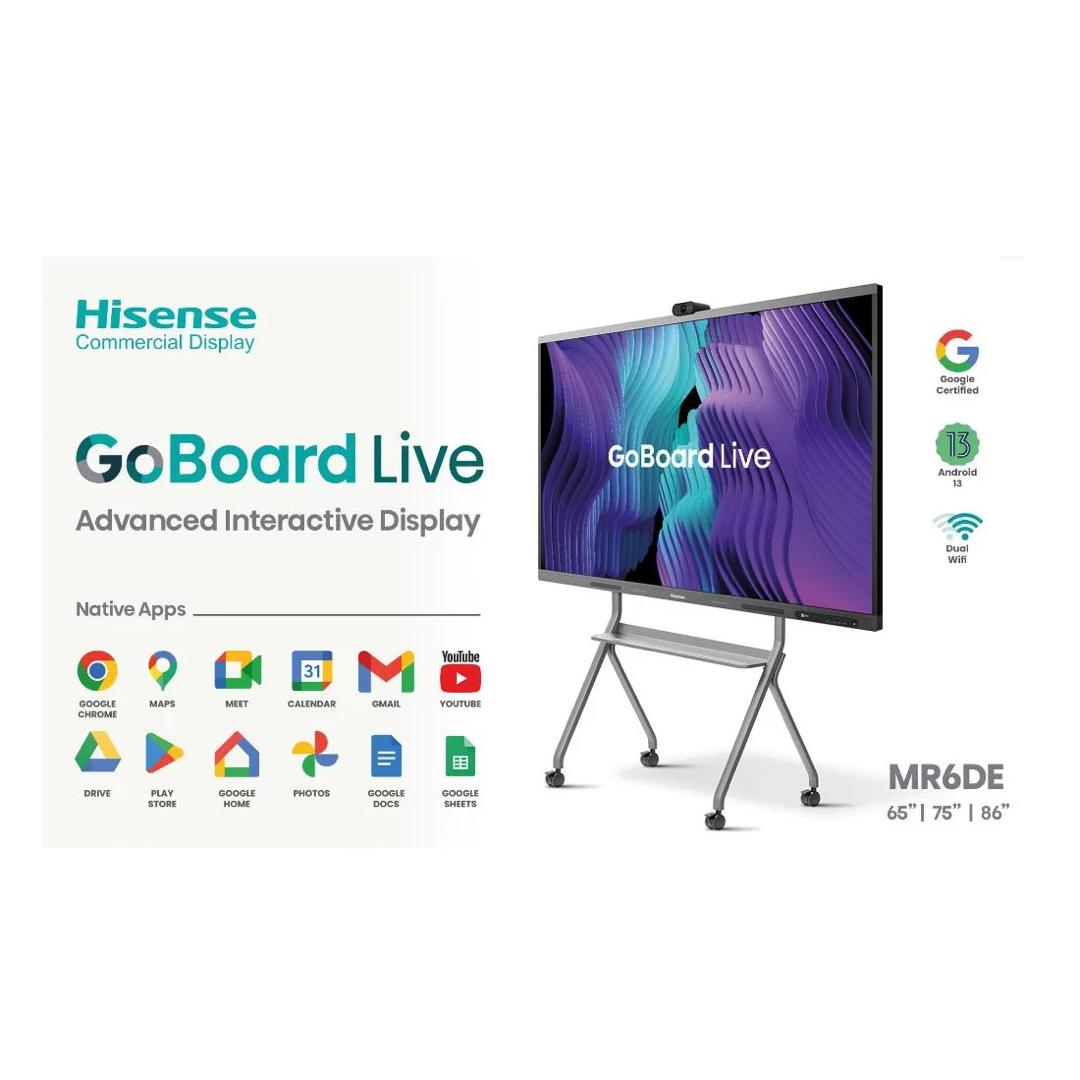 TELEVISEUR HISENSE 65. WHITEBOARD SMART  UHD 4K TACTIL 65MR6DE