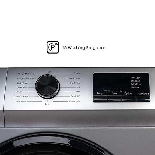MACHINE A LAVER HISENSE  6KG FRONT LOAD GRIS WFVB6010MT