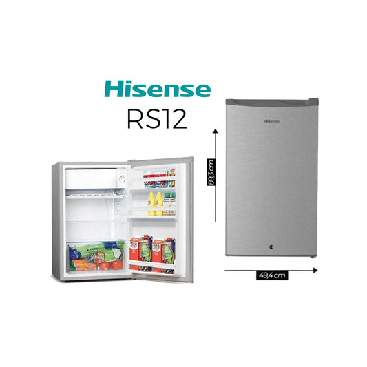 REFRIGERATEUR HISENSE BAR 1PORTE 92LITRES SILVER RS12DR4HA