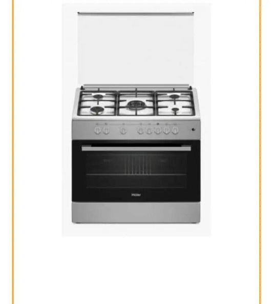 CUISINIERE HAIER HCR6050EGS 90×60 5FEUX GRIS NOIR ET ROUGE Kebaelectromenager