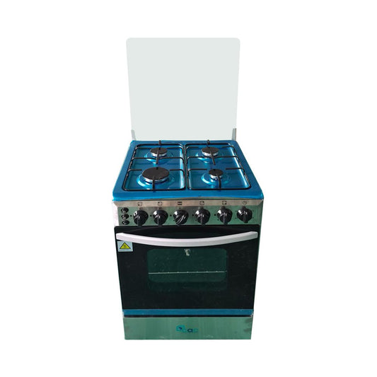 CUISINIERE CAC 4FEUX 50×50 FULL OPTION INOX CAC50F
