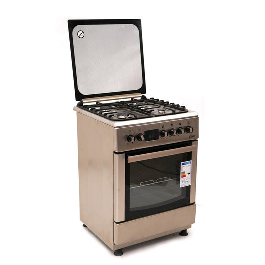 CUISINIERE ASTECH 4FEUX 60×60 FULL OPTION ELECTRIQUE CK65ELCF